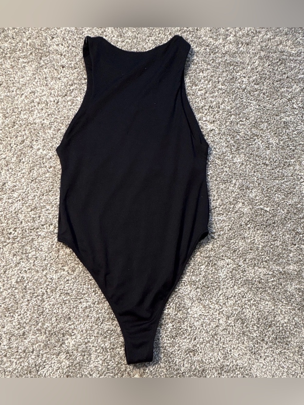 ZARA Black Sleeveless High Neck Thong Bodysuit Women's Top - Picture 3 of 3